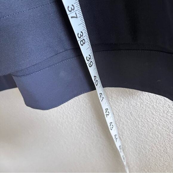 Lafayette 148 New York V-Neck Shirtdress Navy Blue - Picture 2 of 12